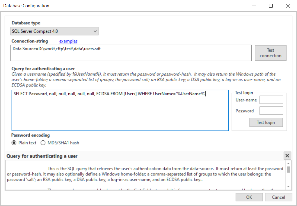 Database Configuration